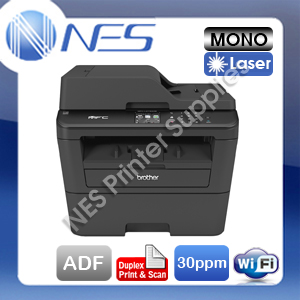 Brother MFC-L2740DW Copy/Scan/Fax MFP Printer,Wireless+Duplexer+ADF 30PPM